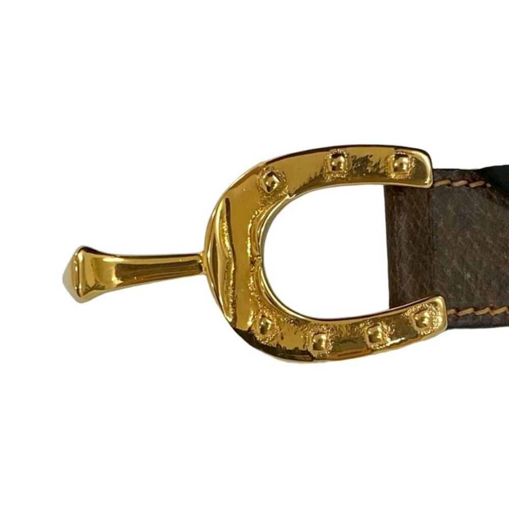 Gucci Horseshoe Leather Belt - Picture 3 of 6